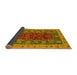 Sideview of Abstract Yellow Modern Rug, abs2865yw