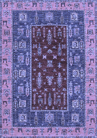 Abstract Blue Modern Rug, abs2865blu