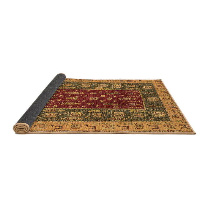 Sideview of Abstract Brown Modern Rug, abs2865brn