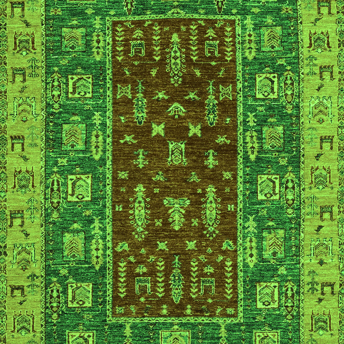 Machine Washable Abstract Green Modern Area Rugs, wshabs2865grn