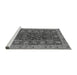 Sideview of Machine Washable Abstract Gray Modern Rug, wshabs2865gry