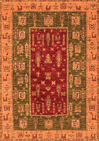 Abstract Orange Modern Rug, abs2865org