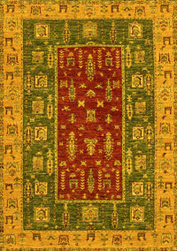 Abstract Yellow Modern Rug, abs2865yw