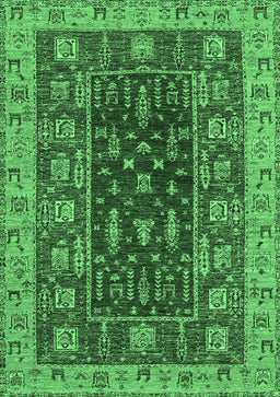 Abstract Emerald Green Modern Rug, abs2865emgrn