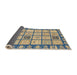 Sideview of Abstract Yellow Modern Rug, abs2866