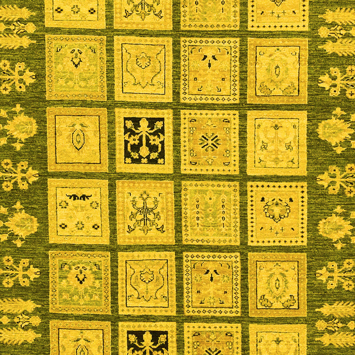 Machine Washable Abstract Yellow Modern Rug, wshabs2866yw