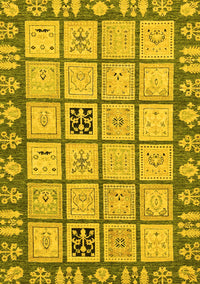 Abstract Yellow Modern Rug, abs2866yw