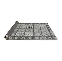 Sideview of Abstract Gray Modern Rug, abs2866gry