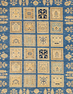 Abstract Yellow Modern Rug, abs2866