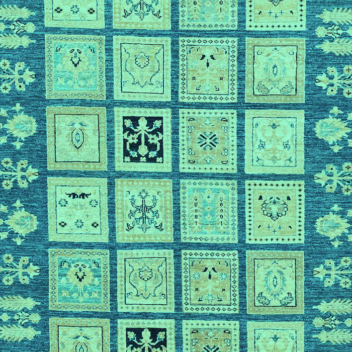 Machine Washable Abstract Turquoise Modern Area Rugs, wshabs2866turq