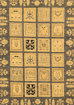Abstract Brown Modern Rug, abs2866brn