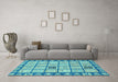 Machine Washable Abstract Light Blue Modern Rug in a Living Room, wshabs2866lblu