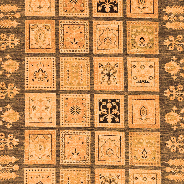 Machine Washable Abstract Orange Modern Area Rugs, wshabs2866org