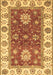 Machine Washable Oriental Brown Traditional Rug, wshabs2867brn