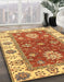 Abstract Red Oriental Rug in Family Room, abs2867