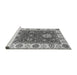 Sideview of Machine Washable Oriental Gray Traditional Rug, wshabs2867gry