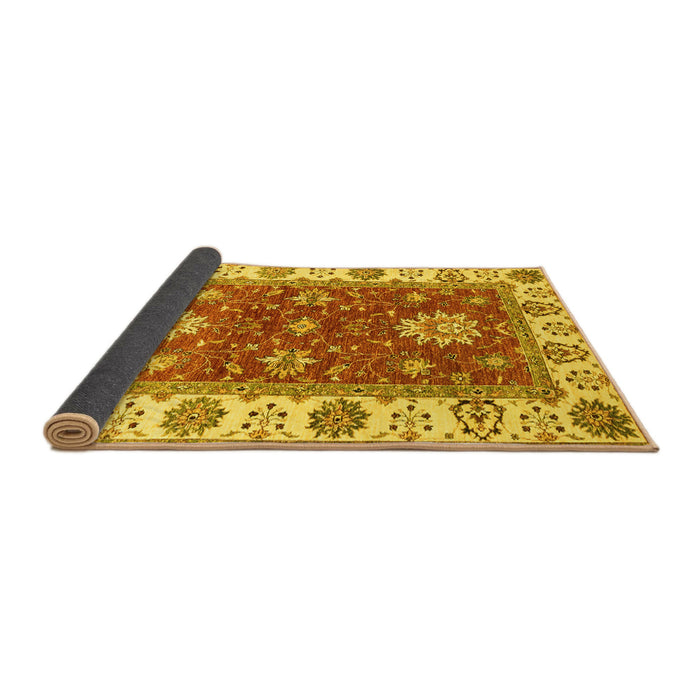 Sideview of Oriental Yellow Traditional Rug, abs2867yw