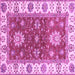 Square Oriental Purple Traditional Rug, abs2867pur