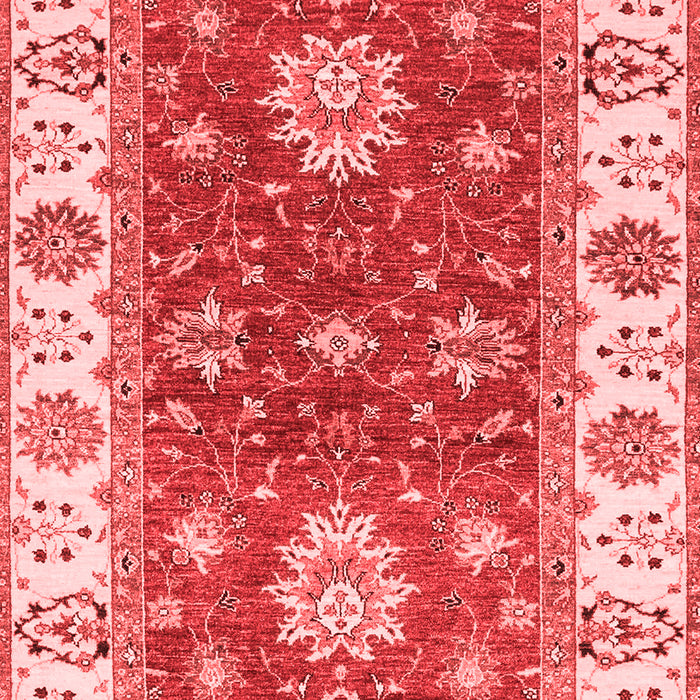 Machine Washable Oriental Red Traditional Rug, wshabs2867red