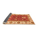 Sideview of Oriental Orange Traditional Rug, abs2867org