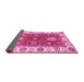 Sideview of Oriental Pink Traditional Rug, abs2867pnk