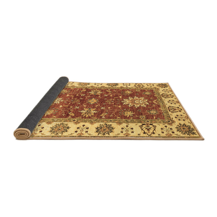 Sideview of Oriental Brown Traditional Rug, abs2867brn