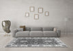 Machine Washable Oriental Gray Traditional Rug in a Living Room,, wshabs2867gry