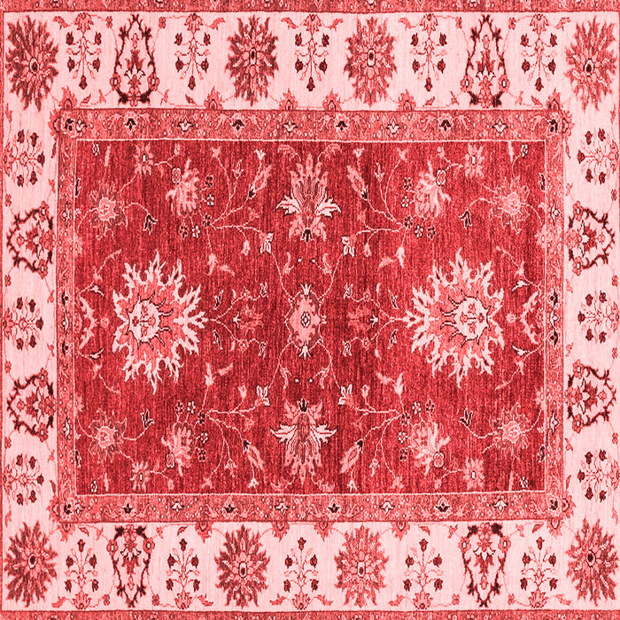 Machine Washable Oriental Red Traditional Rug, wshabs2867red