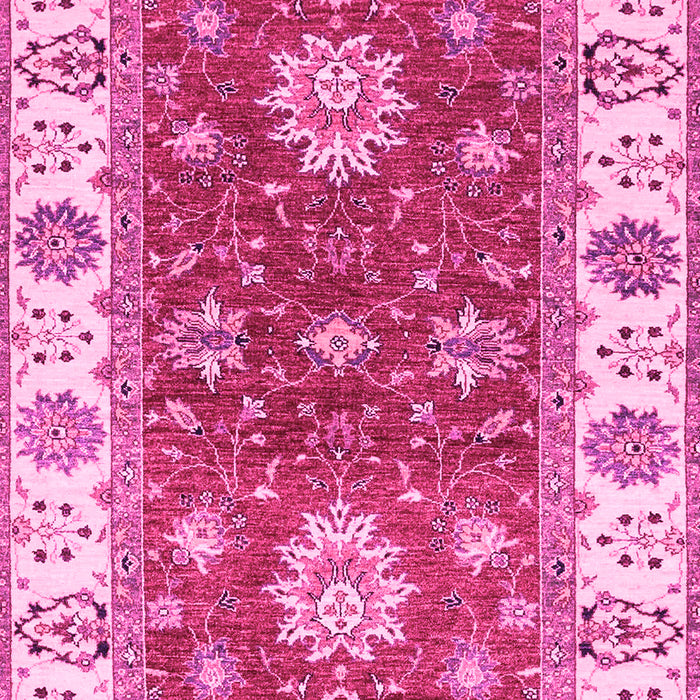Machine Washable Oriental Pink Traditional Rug, wshabs2867pnk