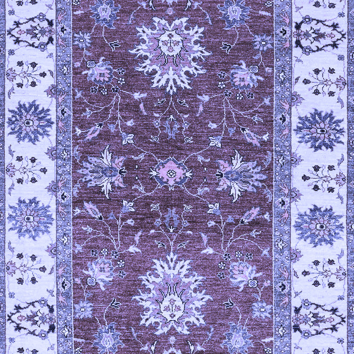 Machine Washable Oriental Blue Traditional Rug, wshabs2867blu