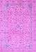 Machine Washable Abstract Purple Modern Area Rugs, wshabs2868pur