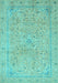 Abstract Light Blue Modern Rug, abs2868lblu