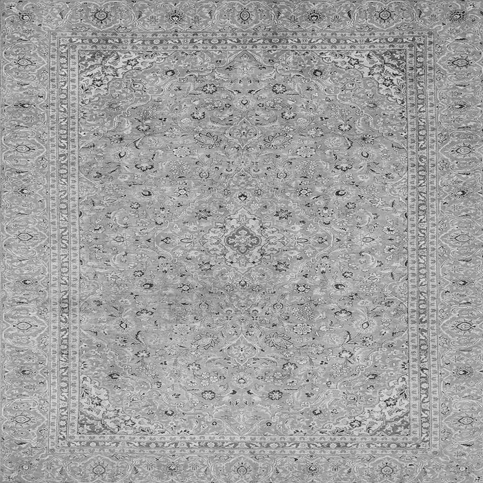 Square Abstract Gray Modern Rug, abs2868gry