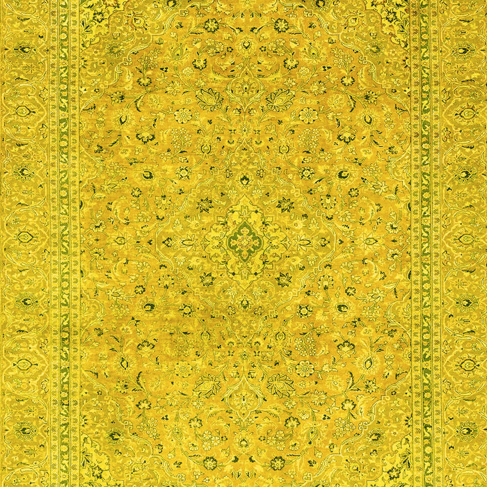 Abstract Yellow Modern Rug, abs2868yw