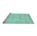 Sideview of Machine Washable Oriental Light Blue Traditional Rug, wshabs2869lblu