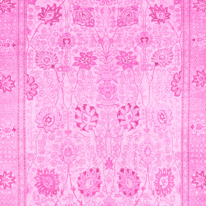 Machine Washable Oriental Pink Traditional Rug, wshabs2869pnk