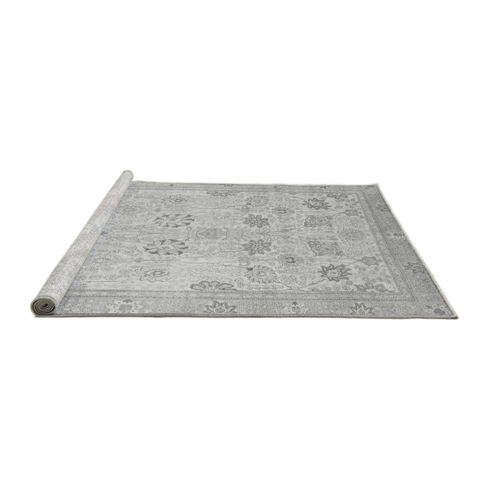 Sideview of Machine Washable Oriental Gray Traditional Rug, wshabs2869gry