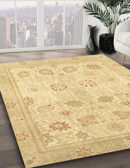 Machine Washable Abstract Orange Rug in a Family Room, wshabs2869