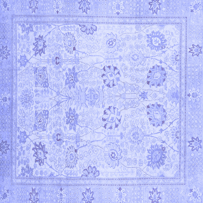 Square Oriental Blue Traditional Rug, abs2869blu