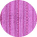 Round Oriental Purple Modern Rug, abs286pur