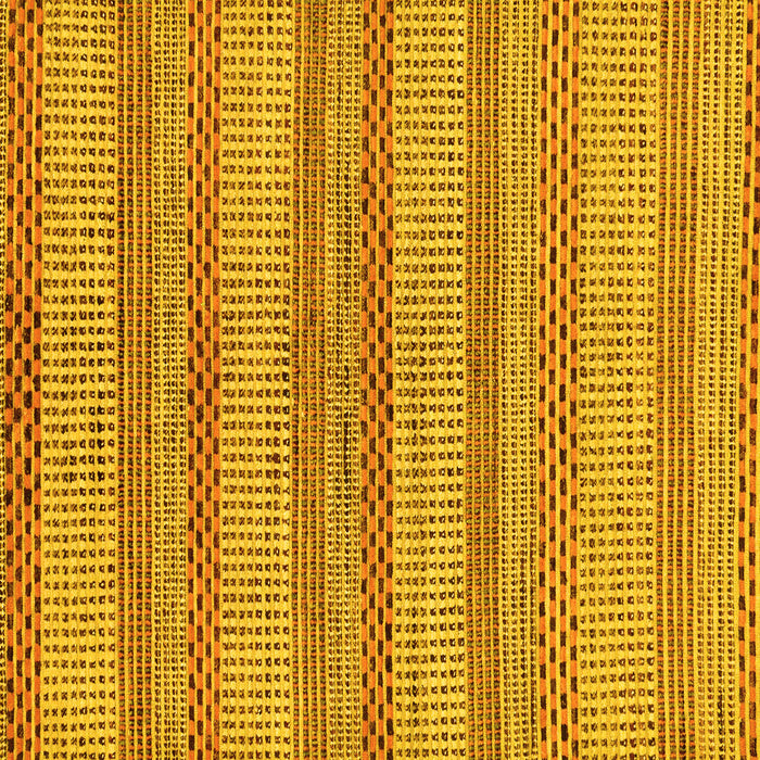 Square Oriental Yellow Modern Rug, abs286yw