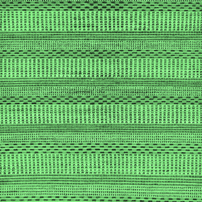 Square Machine Washable Oriental Emerald Green Modern Area Rugs, wshabs286emgrn