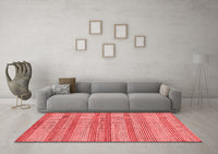 Machine Washable Oriental Red Modern Rug, wshabs286red