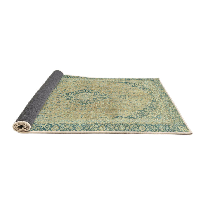 Sideview of Abstract Khaki Green Modern Rug, abs2870