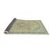 Sideview of Abstract Khaki Green Modern Rug, abs2870