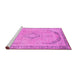 Sideview of Machine Washable Abstract Pink Modern Rug, wshabs2870pnk