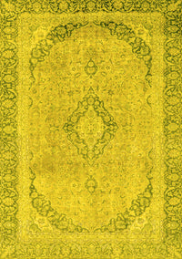 Abstract Yellow Modern Rug, abs2870yw