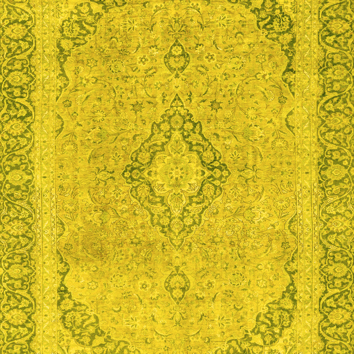 Abstract Yellow Modern Rug, abs2870yw