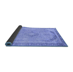 Sideview of Abstract Blue Modern Rug, abs2870blu