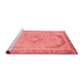 Modern Red Washable Rugs